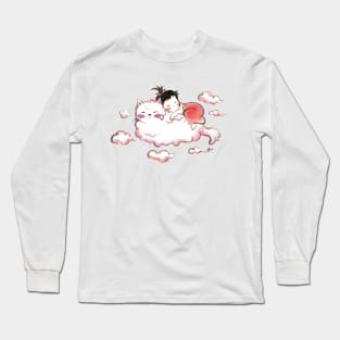 Cat cloud day dream Long Sleeve T-Shirt